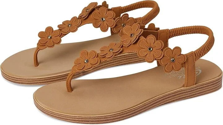 SKECHERS Summer Cove - Beach Bloom Women's Sandals Luggage : 11 B - Medium, Rubber