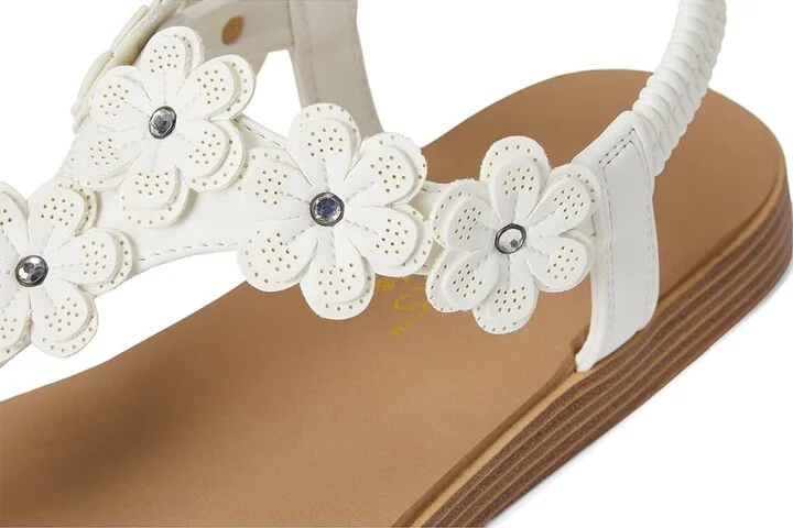 SKECHERS Summer Cove - Beach Bloom Women's Sandals White : 6 B - Medium, Rubber - Image 7