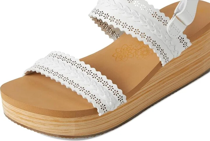 SKECHERS Summers - Coastal Stroll Women's Sandals White : 11 B - Medium, Rubber - Image 7
