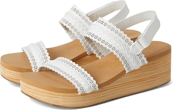 SKECHERS Summers - Coastal Stroll Women's Sandals White : 11 B - Medium, Rubber
