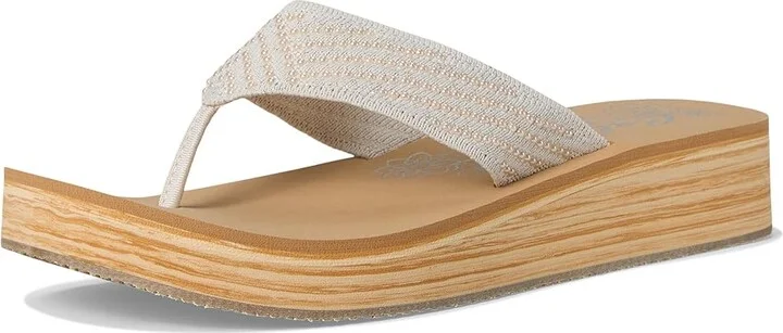 SKECHERS Summers Mid Women's Sandals White : 6 B - Medium - Image 5