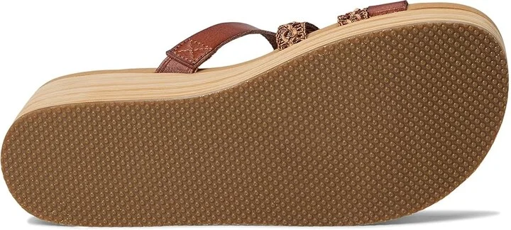 SKECHERS Summers Women's Sandals Luggage : 7 B - Medium, Faux Leather - Image 3