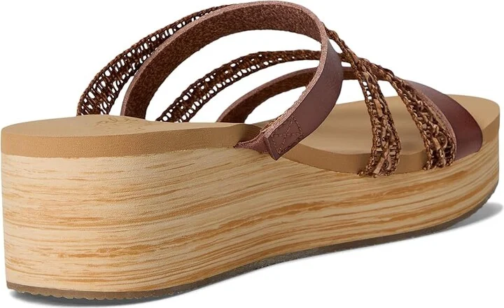 SKECHERS Summers Women's Sandals Luggage : 7 B - Medium, Faux Leather - Image 4