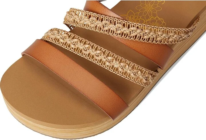 SKECHERS Summers Women's Sandals Tan : 8.5 B - Medium, Faux Leather - Image 7
