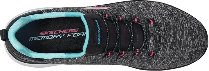 SKECHERS Summit - Quick Getaway Women's Shoes Black/Light Blue : 5 B - Medium - Image 3