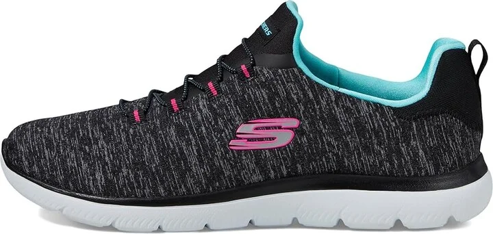 SKECHERS Summit - Quick Getaway Women's Shoes Black/Light Blue : 5 B - Medium - Image 7