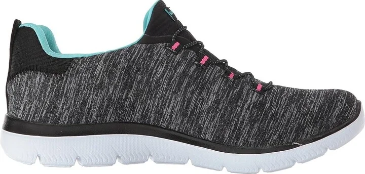 SKECHERS Summit - Quick Getaway Women's Shoes Black/Light Blue : 5 B - Medium - Image 8