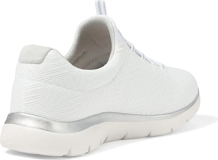 SKECHERS Summits Artistry Chic Women's Shoes White Silver : 12 C - Wide, Rubber - Image 4