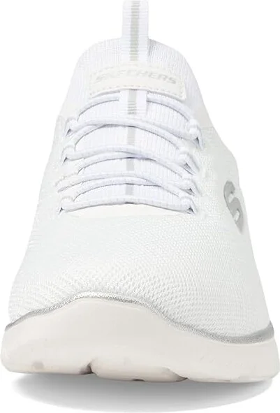 SKECHERS Summits Artistry Chic Women's Shoes White Silver : 12 C - Wide, Rubber - Image 5