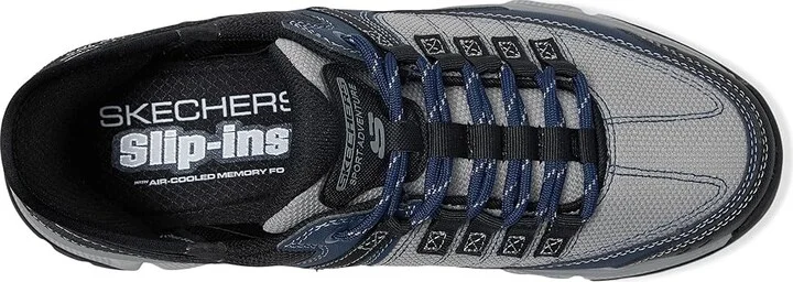 SKECHERS Summits AT Hands Free Slip-In Men's Shoes Grey/Navy : 7.5 D - Medium, Synthetic - Image 2