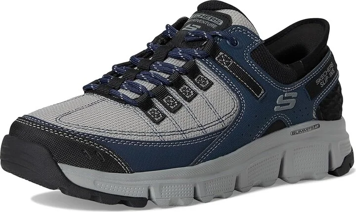 SKECHERS Summits AT Hands Free Slip-In Men's Shoes Grey/Navy : 7.5 D - Medium, Synthetic - Image 5