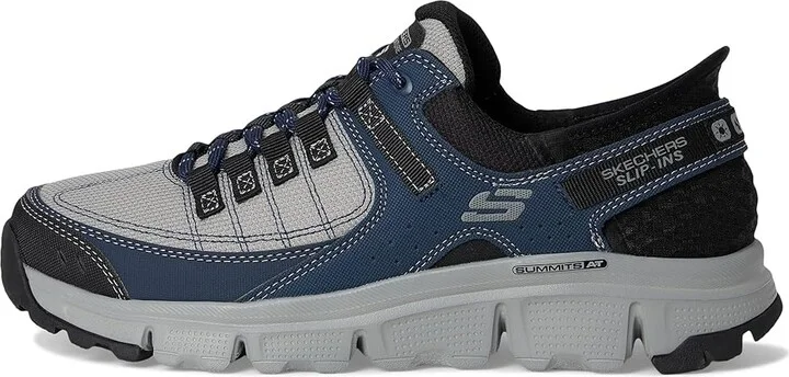 SKECHERS Summits AT Hands Free Slip-In Men's Shoes Grey/Navy : 7.5 D - Medium, Synthetic - Image 6