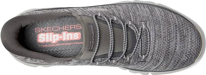 SKECHERS Summits At Sespe Hands Free Slip-Ins Women's Shoes Grey Pink : 5.5 B - Medium, Rubber - Image 2