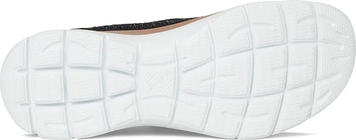 SKECHERS Summits Brilliant Shine Hands Free Slip-INS Women's Shoes Black Rose Gold : 8 B - Medium, Mesh - Image 3