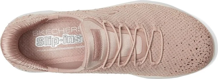 SKECHERS Summits Brilliant Shine Hands Free Slip-INS Women's Shoes Light Mauve : 5 B - Medium, Mesh - Image 2