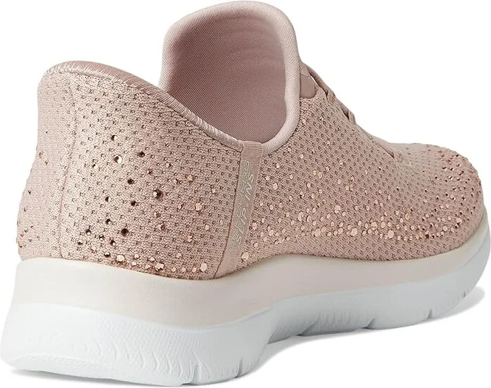 SKECHERS Summits Brilliant Shine Hands Free Slip-INS Women's Shoes Light Mauve : 5 B - Medium, Mesh - Image 4