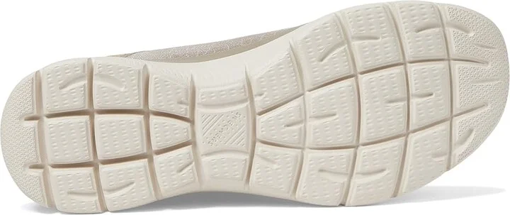 SKECHERS Summits-Classy Night Hands Free Slip-Ins Women's Shoes Taupe/Gold : 8 B - Medium, Synthetic - Image 3