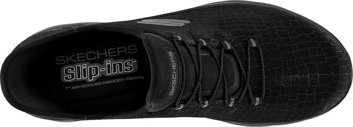 SKECHERS Summits-Classy Night Hands Free Slip-Ins Women's Shoes Taupe/Gold : 8 B - Medium, Synthetic - Image 7