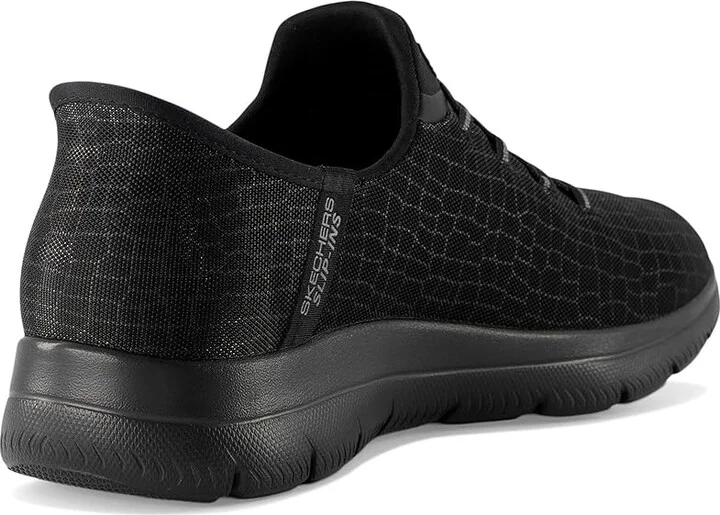 SKECHERS Summits-Classy Night Hands Free Slip-Ins Women's Shoes Taupe/Gold : 8 B - Medium, Synthetic - Image 9