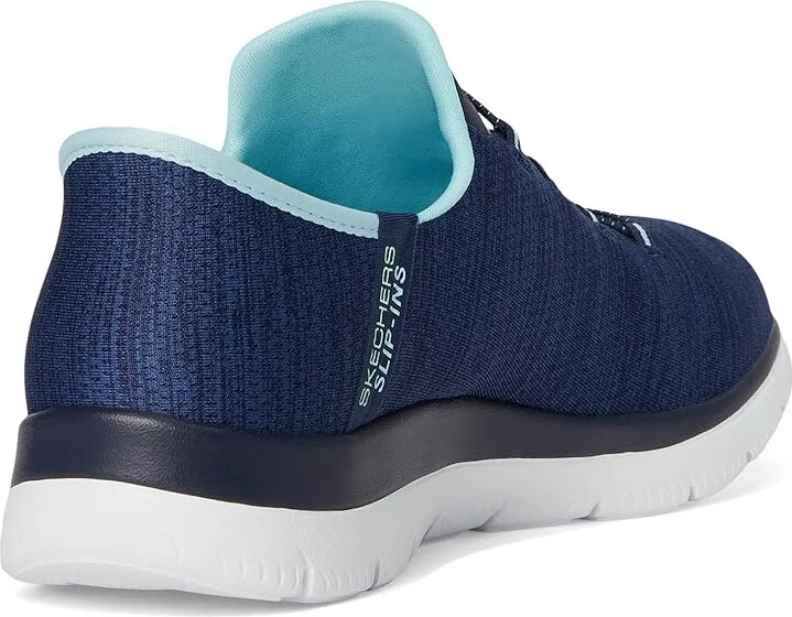 SKECHERS Summits Everyday Set Hands Free Slip-INS Women's Shoes Navy Aqua : 13 B - Medium - Image 4