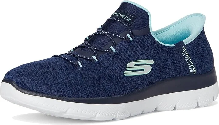 SKECHERS Summits Everyday Set Hands Free Slip-INS Women's Shoes Navy Aqua : 13 B - Medium - Image 5