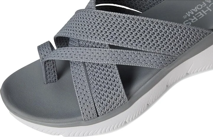 SKECHERS Summits - Fantasy Walk Women's Sandals Gray : 9 B - Medium - Image 7