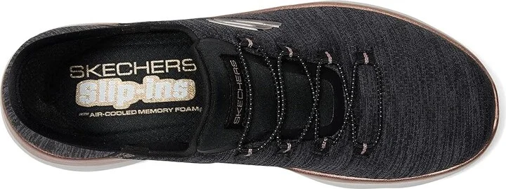SKECHERS Summits Hands Free Slip-INS Women's Shoes Black Rose Gold : 6.5 C - Wide, Synthetic - Image 2