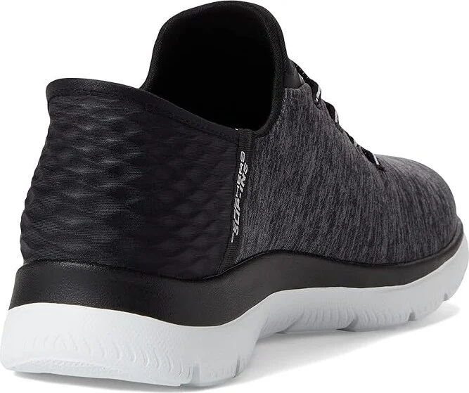 SKECHERS Summits - Hands Free Slip-Ins Women's Shoes Black/White : 5 B - Medium, Textile - Image 4