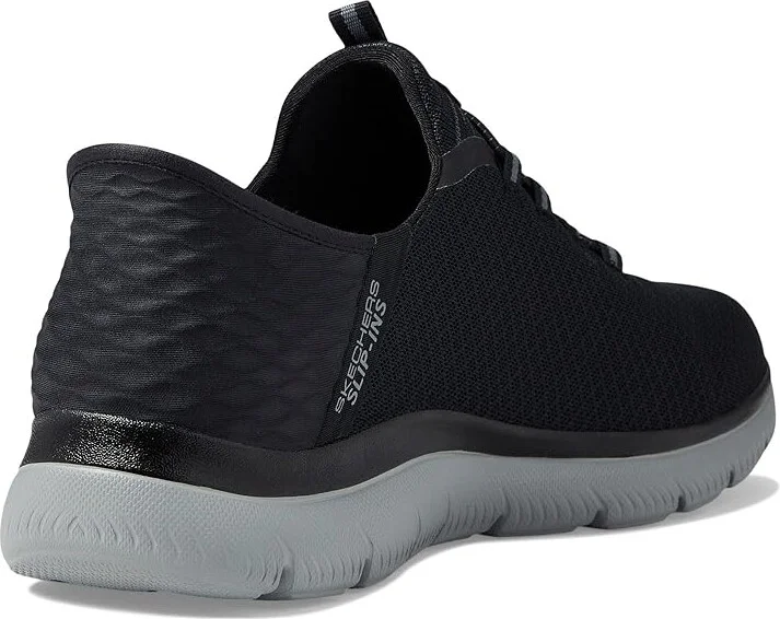SKECHERS Summits High Range Hands Free Slip-Ins Men's Shoes Black/Charcoal : 7.5 D - Medium, Textile - Image 4