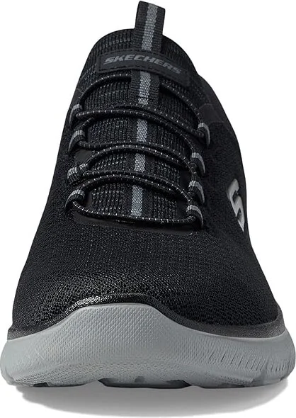 SKECHERS Summits High Range Hands Free Slip-Ins Men's Shoes Black/Charcoal : 7.5 D - Medium, Textile - Image 5