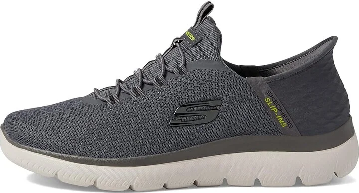 SKECHERS Summits High Range Hands Free Slip-Ins Men's Shoes Charcoal : 7 D - Medium, Textile - Image 6