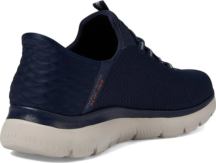 SKECHERS Summits High Range Hands Free Slip-Ins Men's Shoes Navy : 6.5 D - Medium, Textile - Image 4