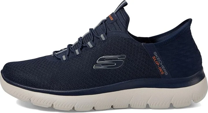 SKECHERS Summits High Range Hands Free Slip-Ins Men's Shoes Navy : 6.5 D - Medium, Textile - Image 6