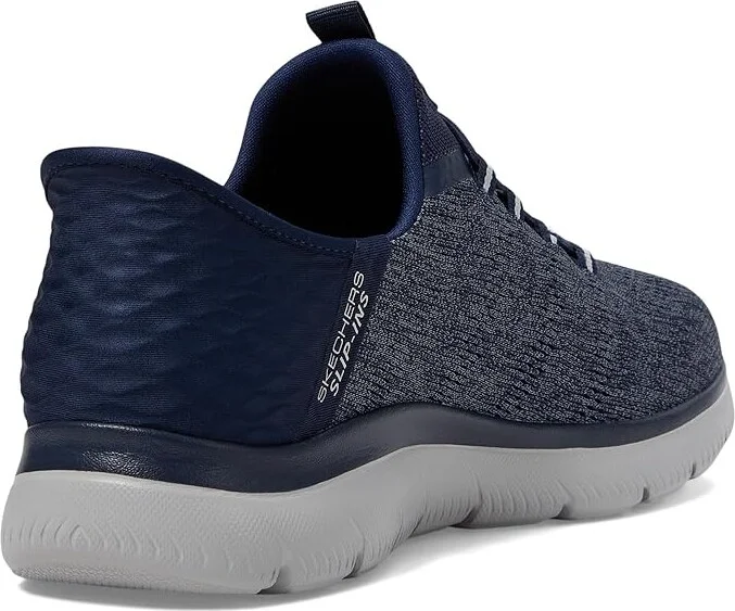 SKECHERS Summits Key Pace Hands Free Slip-In Men's Shoes Navy : 8 EE - Wide, Rubber - Image 4