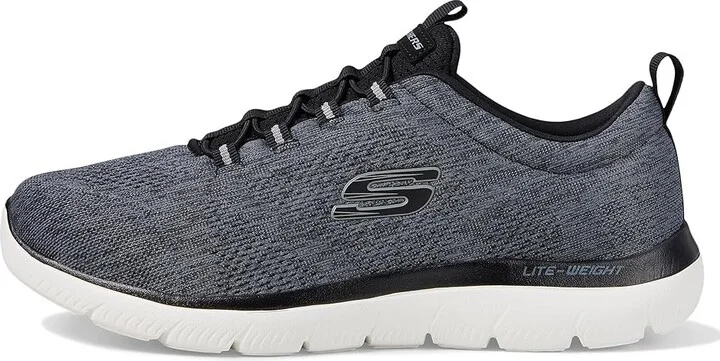 SKECHERS Summits Louvin Men's Shoes Black/White : 11.5 D - Medium, Textile - Image 6