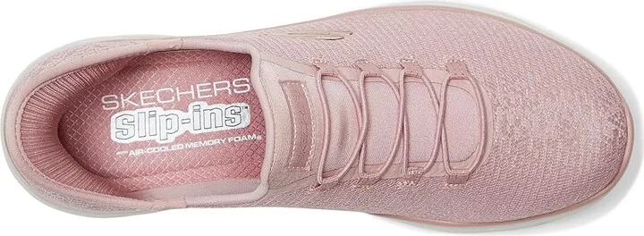 SKECHERS Summits-Lunar Glow Hands Free Slip-Ins Women's Shoes Mauve : 6.5 B - Medium, Textile - Image 2