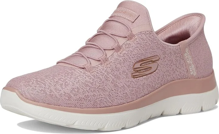 SKECHERS Summits-Lunar Glow Hands Free Slip-Ins Women's Shoes Mauve : 6.5 B - Medium, Textile - Image 5