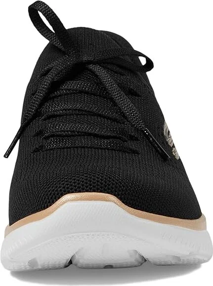 SKECHERS Summits Night Chic Hands Free Slip-Ins Women's Shoes Black/ Rose Gold : 5.5 B - Medium, Rubber - Image 5