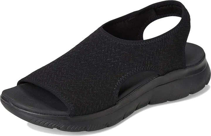 SKECHERS Summits - Outta Here Women's Sandals Black/Black : 7 B - Medium - Image 5