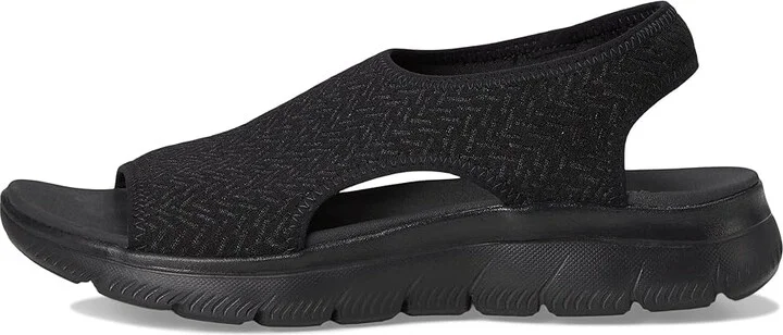 SKECHERS Summits - Outta Here Women's Sandals Black/Black : 7 B - Medium - Image 6