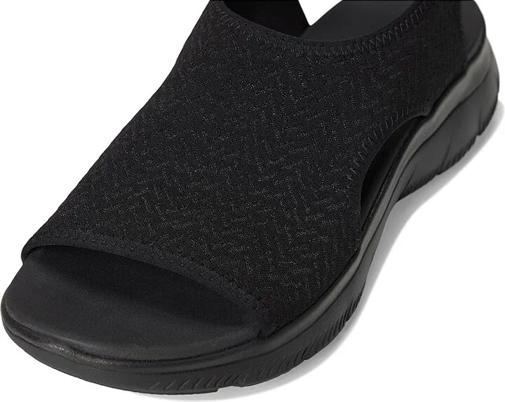 SKECHERS Summits - Outta Here Women's Sandals Black/Black : 7 B - Medium - Image 7