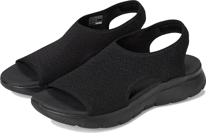 SKECHERS Summits - Outta Here Women's Sandals Black/Black : 7 B - Medium