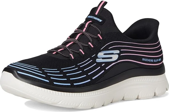 SKECHERS Summits Plus Hands Free Slip-INS Women's Shoes Black : 7 B - Medium, Synthetic - Image 5