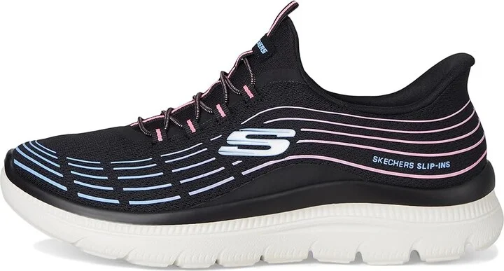 SKECHERS Summits Plus Hands Free Slip-INS Women's Shoes Black : 7 B - Medium, Synthetic - Image 6
