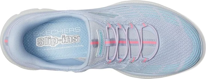 SKECHERS Summits Plus Hands Free Slip-INS Women's Shoes Light Blue : 5.5 B - Medium, Synthetic - Image 2