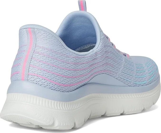 SKECHERS Summits Plus Hands Free Slip-INS Women's Shoes Light Blue : 5.5 B - Medium, Synthetic - Image 4