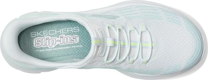 SKECHERS Summits Plus Hands Free Slip-INS Women's Shoes White : 13 B - Medium, Synthetic - Image 2