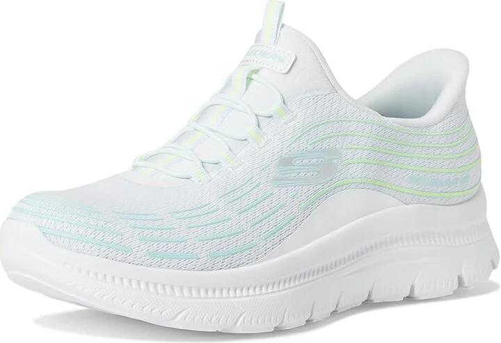 SKECHERS Summits Plus Hands Free Slip-INS Women's Shoes White : 13 B - Medium, Synthetic - Image 5