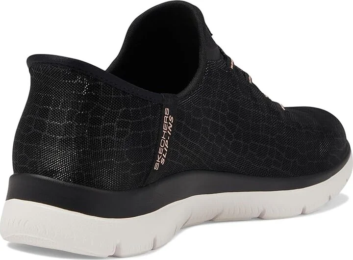 SKECHERS Summits-Slip Ins Women's Shoes Black/Rose Gold : 5 C - Wide - Image 4