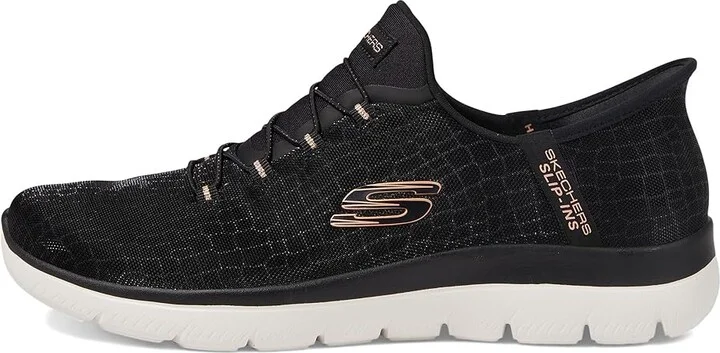 SKECHERS Summits-Slip Ins Women's Shoes Black/Rose Gold : 5 C - Wide - Image 6